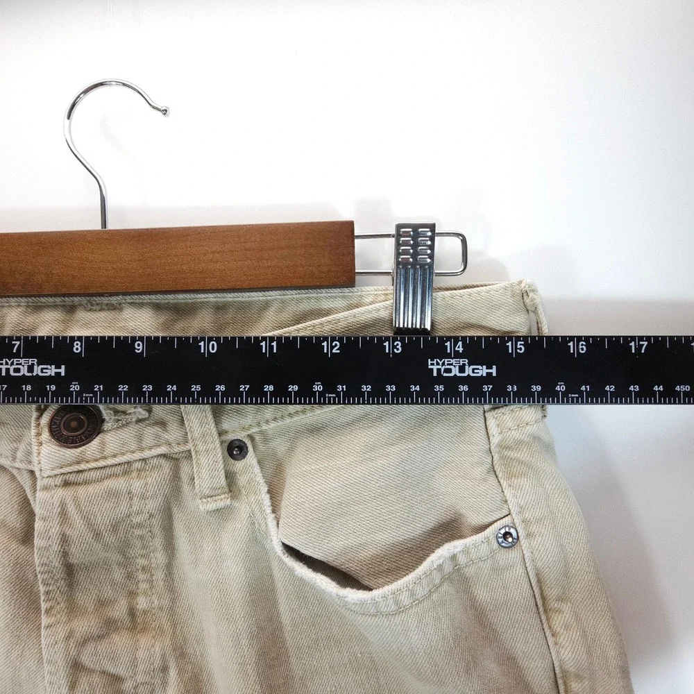 Y2K Abercrombie & Fitch‎ Jeans Mens 32x30 Tan Skinny Fit Streetwear Skate Denim
